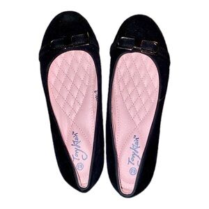 Tory Klein Women's Black and Pink Ballet Flats